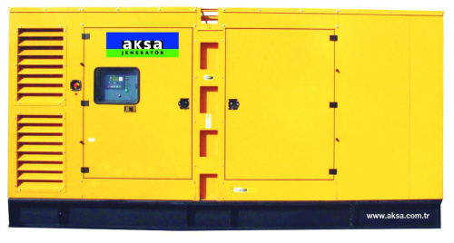 Дизельный генератор Aksa AD-490 в кожухе